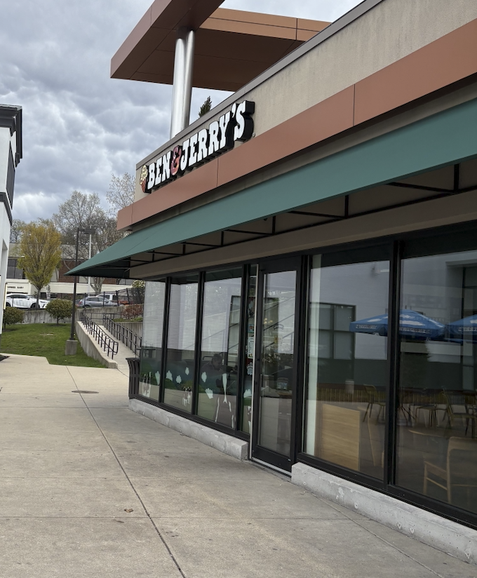 A Ben and Jerry's store front