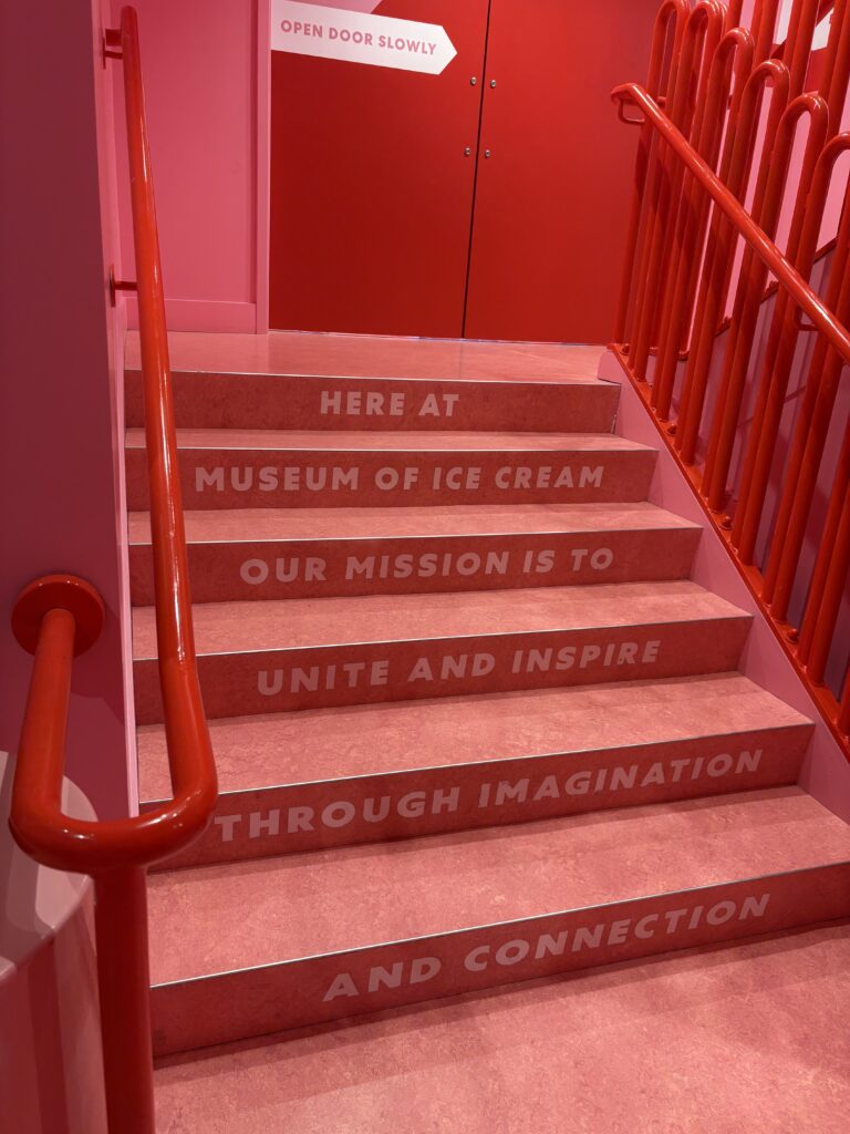 Stairs leading up to the Museum of Icecream
